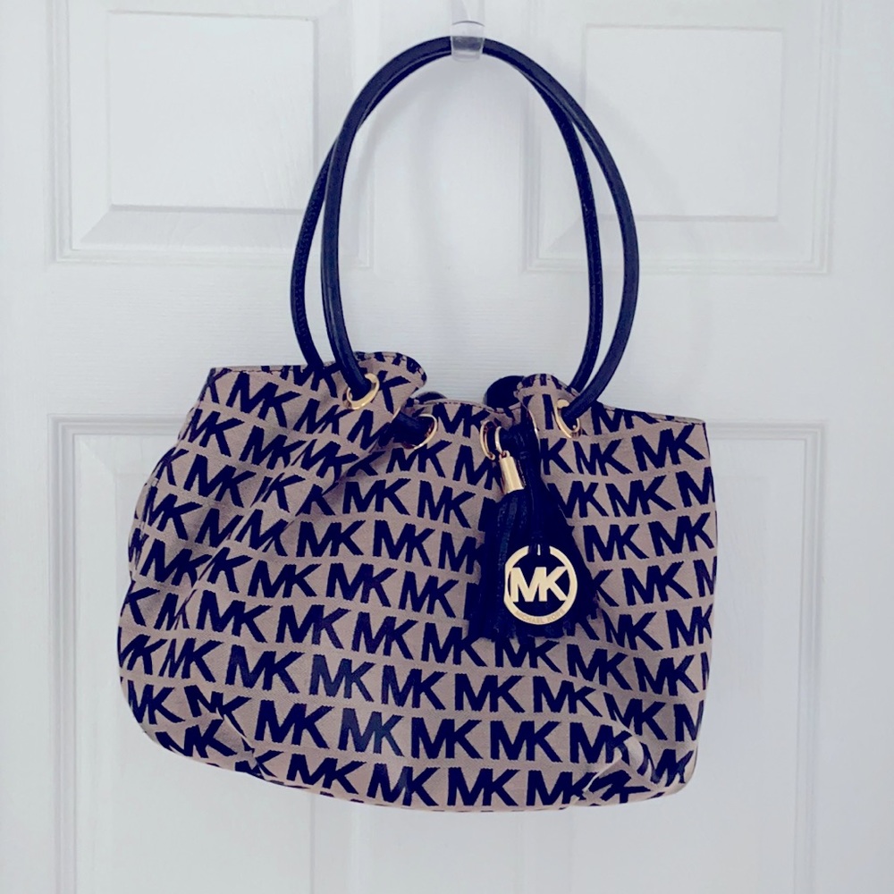 Michael Kors Shoulder Bag- Black and Tan